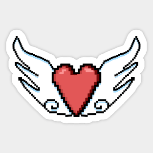 WINGED HEART Sticker